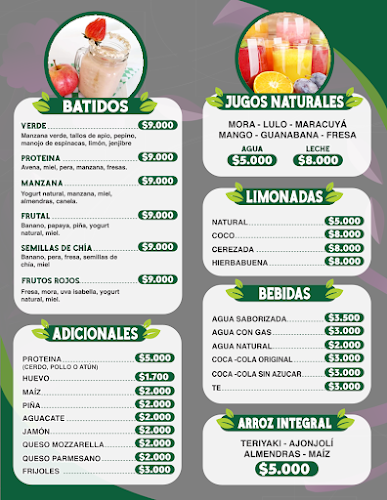 LA HUERTA ENSALADAS GOURMET TULUA - Ensaladas - Parfait - Sándwich - Batidos - Cremas Vegetarianas - Tuluá