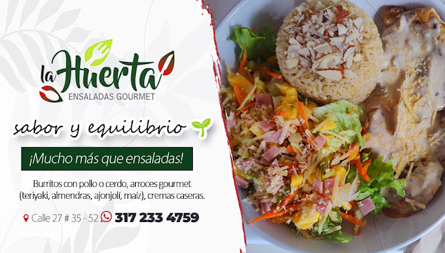Comentarii opinii despre LA HUERTA ENSALADAS GOURMET TULUA - Ensaladas - Parfait - Sándwich - Batidos - Cremas Vegetarianas