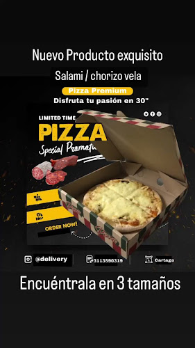 Opinii despre DELIVERY PIZZA în Cartago - Gastronomía y hostelería