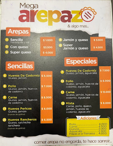 Opinii despre Mega Arepazo în Aguazul - Gastronomía y hostelería