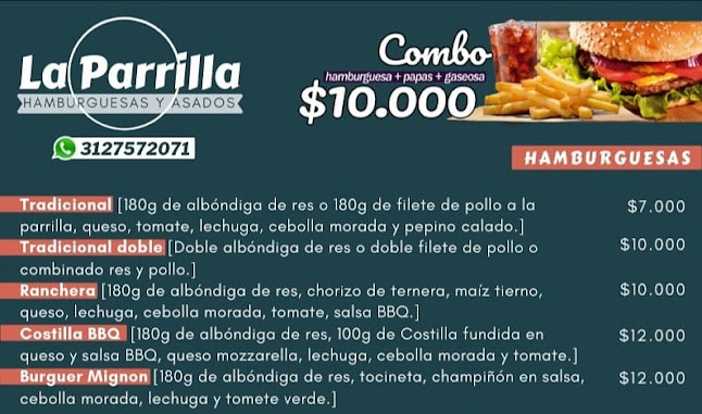Opinii despre La Parrilla hamburguesas y asados în Popayán - Gastronomía y hostelería
