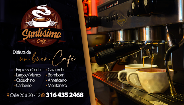 SANTISIMO CAFE - Cafés Tuluá - Café Bar - Capuchino - Frapuccino - Tortas - Malteadas - Deditos de Queso - Quesadillas - Tuluá