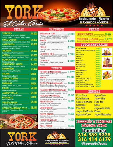 Opinii despre RESTAURANTE Y PIZZAS YORK în Guarandá - Gastronomía y hostelería