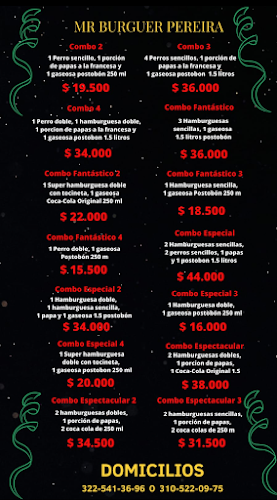 Opinii despre Mr Burguer Pereira în Pereira - Gastronomía y hostelería