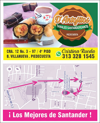 Opinii despre Tamales D’Antojitos Santandereanos, Chacarita II, Comuna del Trapiche în Piedecuesta - Gastronomía y hostelería