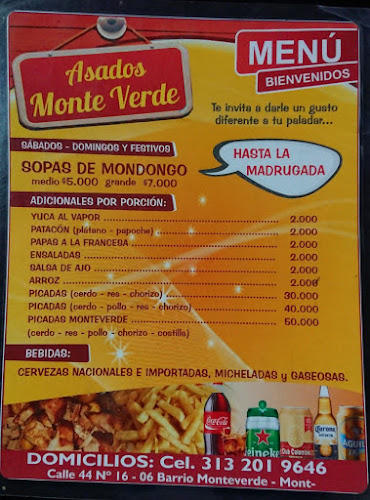 Opinii despre Asados Monte Verde în Montería - Gastronomía y hostelería