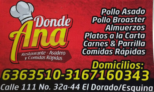 Restaurante y Asadero Donde Ana - Floridablanca