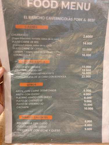 Opinii despre Cavernícolas Pork and Beef în Santa Rosa de Cabal - Gastronomía y hostelería