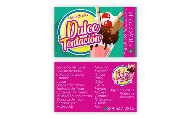 Heladería DULCE TENTACIÓN Guaviare, colombia
