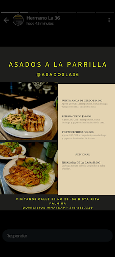 Opinii despre Asados la 36 în Palmira - Gastronomía y hostelería