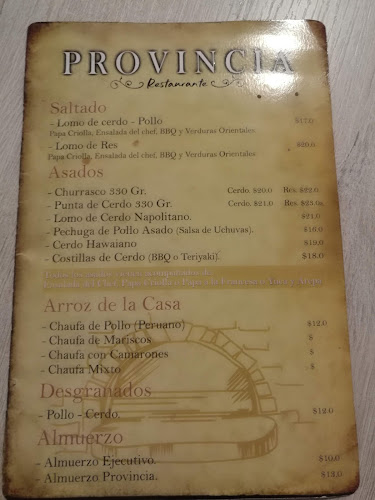 PROVINCIA RESTAURANTE