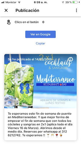 Comentarii opinii despre Mediterraneo Bar Restaurante