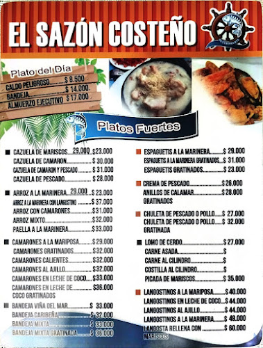 Opinii despre EL SAZON COSTEÑO - Restaurantes - Comida de Mar - Cevicherías - Almuerzos Ejecutivos - Bandeja Caribeña - Paella Marinera în Tuluá - Gastronomía y hostelería