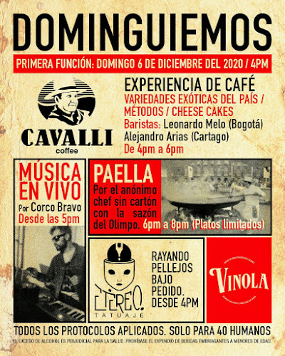 Opinii despre VINOLA Bar în Cartago - Gastronomía y hostelería