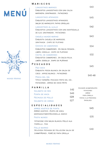 Opinii despre Mundo Marino Restaurante în Turbo - Gastronomía y hostelería