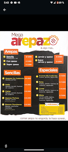 Mega Arepazo - Gastronomía y hostelería
