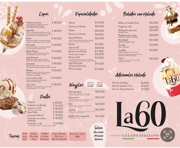 Opinii despre Heladería La60 în Barrancabermeja - Gastronomía y hostelería