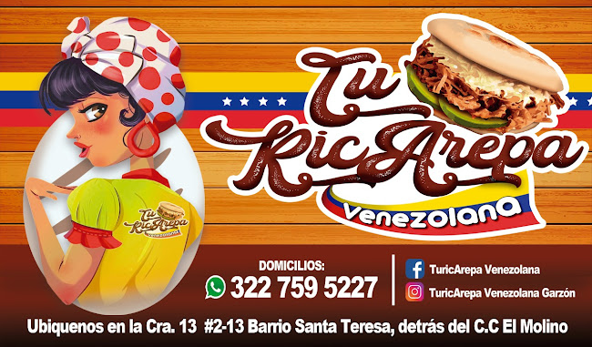 Opinii despre TuRicArepa Venezolana în Garzón - Gastronomía y hostelería
