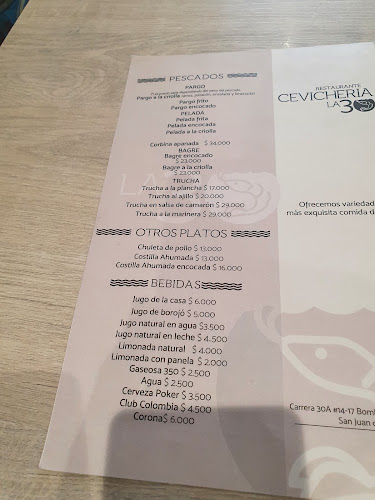 Restaurante y Cevicheria La 30 - Gastronomía y hostelería