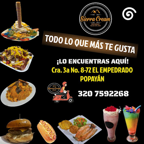 Sierra Cream Heladeria Cafe Lunch - Popayán
