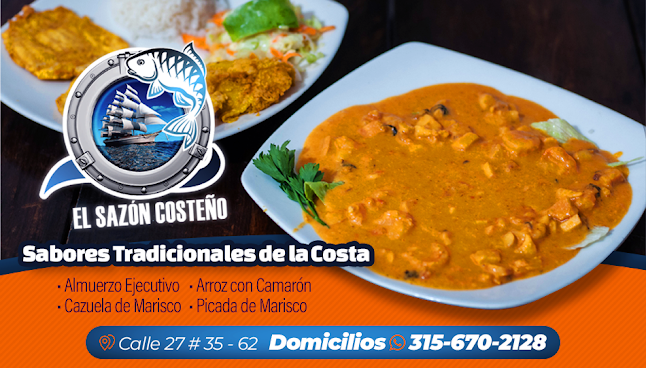 Comentarii opinii despre EL SAZON COSTEÑO - Restaurantes - Comida de Mar - Cevicherías - Almuerzos Ejecutivos - Bandeja Caribeña - Paella Marinera