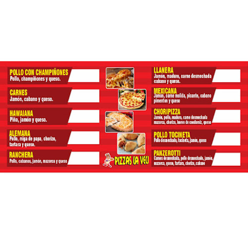 Pizzas La Veci