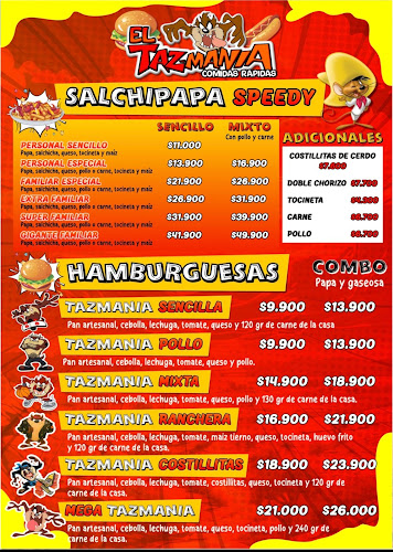 Comidas rápidas Tazmania