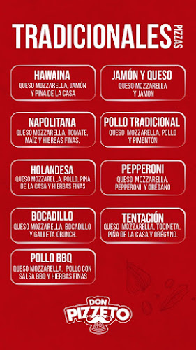 Opinii despre DON PIZZETO -Sabor incomprable- în Corozal - Gastronomía y hostelería