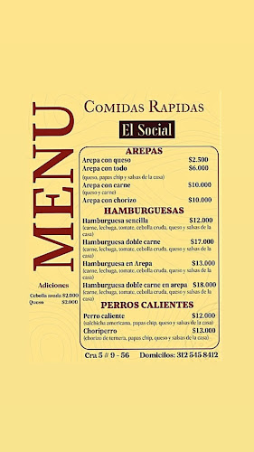Comidas Rápidas El Social