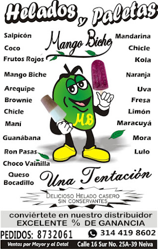 Comentarii opinii despre Helados Mango Biche