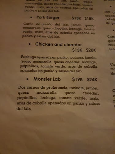 Burgers lab - Sincelejo