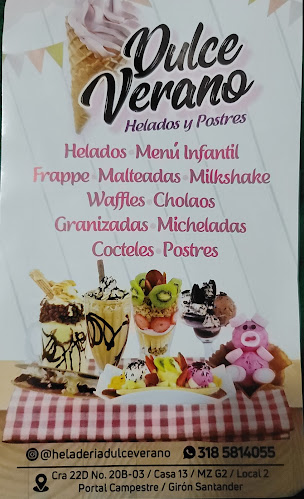 Heladería Dulce Verano - Gastronomía y hostelería