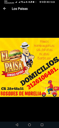 Comidas rápidas el paísa Morelia