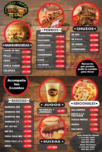 Comidas Rapidas El Cali El Calidoso Del Sabor