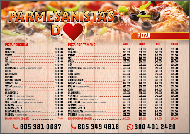 Opinii despre Parmesana Pizza Hipódromo în Soledad - Gastronomía y hostelería