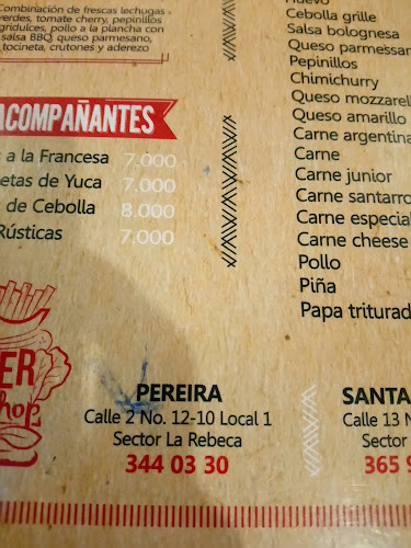 🍔 Burger Shop | Santa Rosa de Cabal