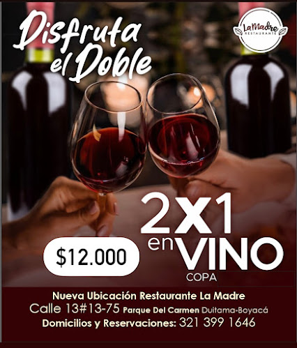 La Madre Restaurante Duitama, Boyacá - Gastronomía y hostelería
