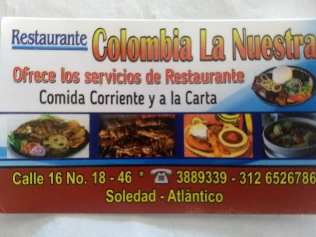 Opinii despre Restaurante Nuestra Colombia în Soledad - Gastronomía y hostelería