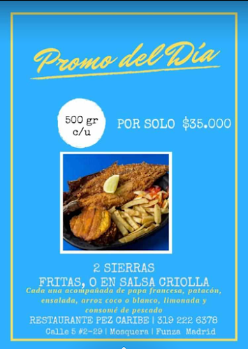 Comentarii opinii despre Restaurante Pez Caribe