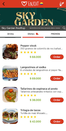 Opinii despre Skygarden Rooftop în Barranquilla - Gastronomía y hostelería