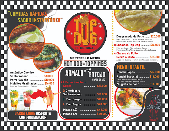 Opinii despre TOP DOG EL ORIGINAL în Anserma - Gastronomía y hostelería