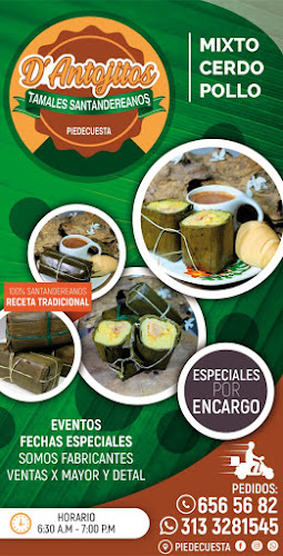 Tamales D’Antojitos Santandereanos, Chacarita II, Comuna del Trapiche - Gastronomía y hostelería