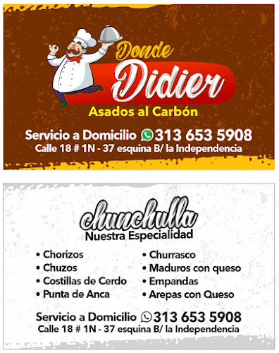 Asados al carbón donde didier - Cartago, Pereira