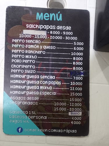 donde kevin comidas rapidas