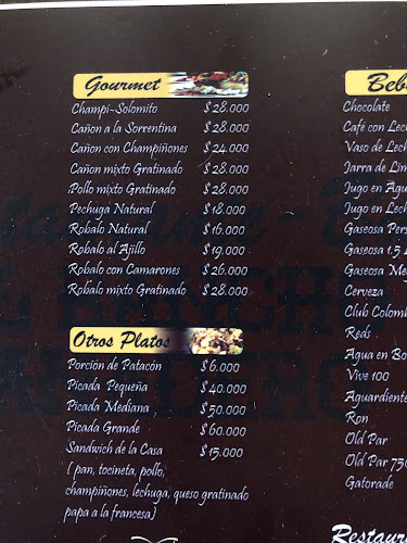 Opinii despre Restaurante El Ranchito de Lucho în Puerto Boyacá - Gastronomía y hostelería