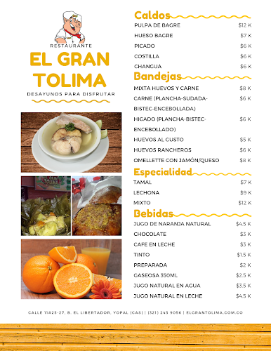 Opinii despre Restaurante El Gran Tolima în Yopal - Gastronomía y hostelería