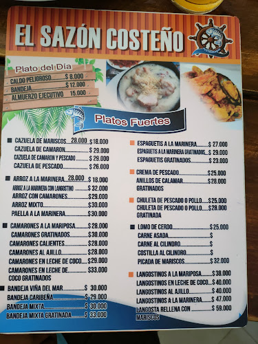 EL SAZON COSTEÑO - Restaurantes - Comida de Mar - Cevicherías - Almuerzos Ejecutivos - Bandeja Caribeña - Paella Marinera - Tuluá