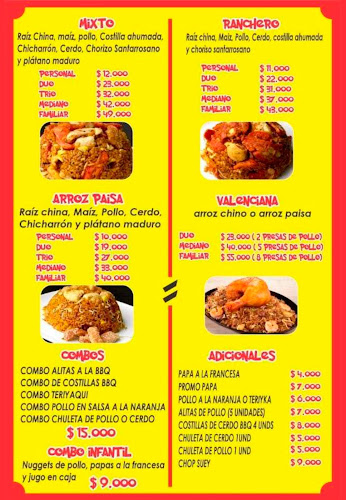 LOS PARCEROS Arroz Paisa y Chino